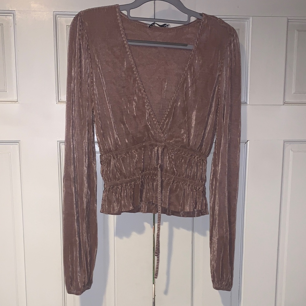 Zara Brown Women's Top
